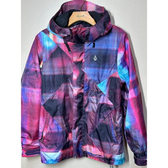 Volcom ZEEZ Plaid Jacket Women’s S Waterproof Snowboard Ski Streetwear - Picture 1 of 13